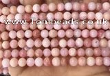 COP1693 15.5 inches 6mm round natural pink opal gemstone beads