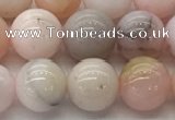 COP1703 15.5 inches 8mm round natural pink opal gemstone beads