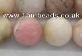 COP1714 15.5 inches 12mm faceted round natural pink opal beads