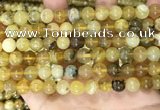 COP1760 15.5 inches 8mm round yellow opal beads wholesale