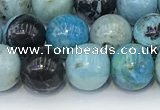 COP1791 15.5 inches 8mm round blue opal gemstone beads