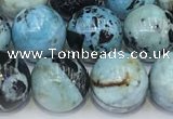 COP1793 15.5 inches 12mm round blue opal gemstone beads