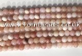 COP1796 15.5 inches 6mm round pink opal gemstone beads