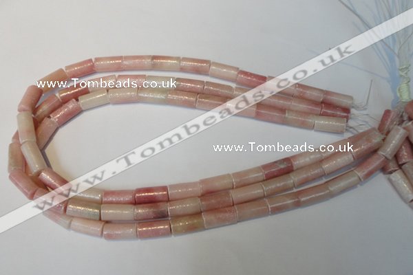 COP180 15.5 inches 8*16mm tube pink opal gemstone beads wholesale