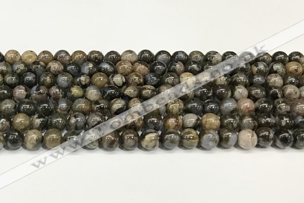 COP1801 15.5 inches 6mm round grey opal beads wholesale