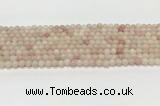 COP1820 15.5 inches 4mm round Chinese pink opal gemstone beads wholesale