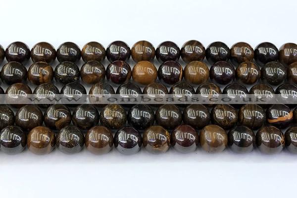 COP1872 15 inches 10mm round iron opal gemstone beads