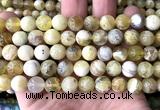 COP1908 15 inches 10mm round yellow opal gemstone beads wholesale