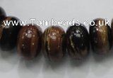 COP204 15.5 inches 10*16mm rondelle natural brown opal gemstone beads