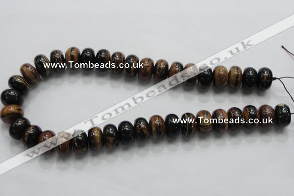 COP204 15.5 inches 10*16mm rondelle natural brown opal gemstone beads