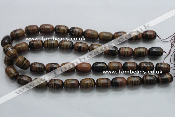 COP208 15.5 inches 13*18mm egg-shaped natural brown opal gemstone beads