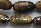 COP209 15.5 inches 15*30mm rice natural brown opal gemstone beads