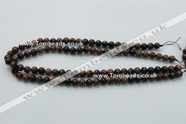 COP220 15.5 inches 8mm round natural brown opal gemstone beads