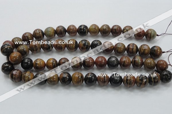 COP223 15.5 inches 14mm round natural brown opal gemstone beads