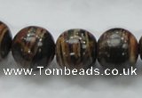 COP224 15.5 inches 16mm round natural brown opal gemstone beads