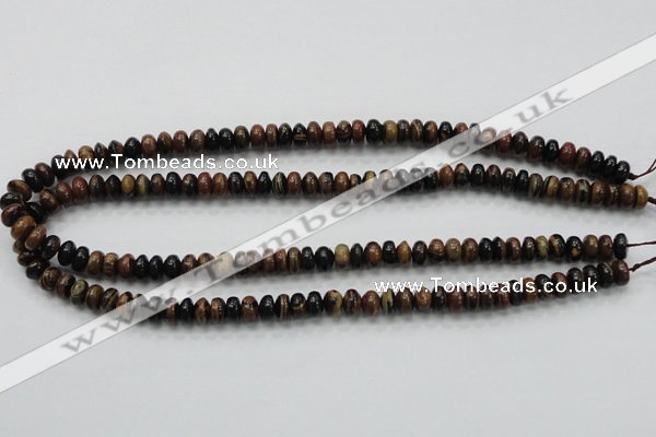 COP226 15.5 inches 5*8mm rondelle natural brown opal gemstone beads