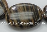 COP235 15.5 inches 30*40mm oval natural brown opal gemstone beads