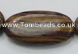 COP236 15.5 inches 25*50mm oval natural brown opal gemstone beads