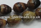 COP239 15.5 inches 15*20mm teardrop natural brown opal gemstone beads