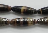 COP242 15.5 inches 10*30mm rice natural brown opal gemstone beads