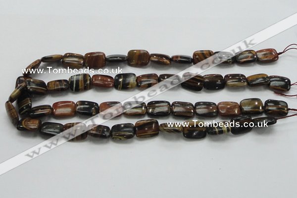 COP249 15.5 inches 12*16mm rectangle natural brown opal gemstone beads