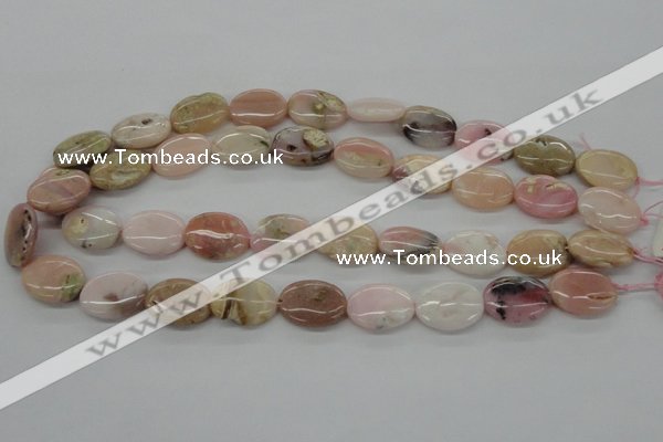 COP26 15*20mm oval natural pink opal gemstone beads Wholesale