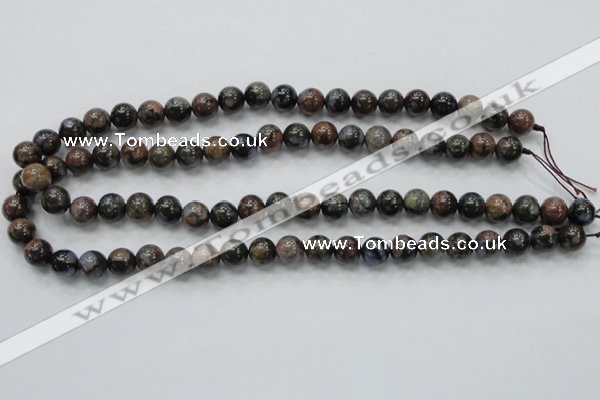 COP266 15.5 inches 10mm round natural grey opal gemstone beads