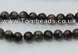 COP282 15.5 inches 6mm round natural grey opal gemstone beads