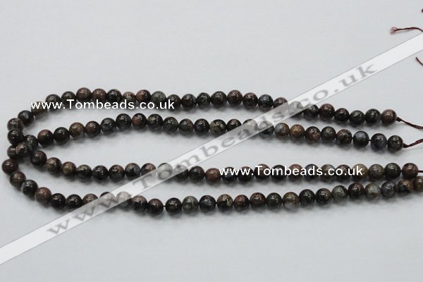 COP282 15.5 inches 6mm round natural grey opal gemstone beads