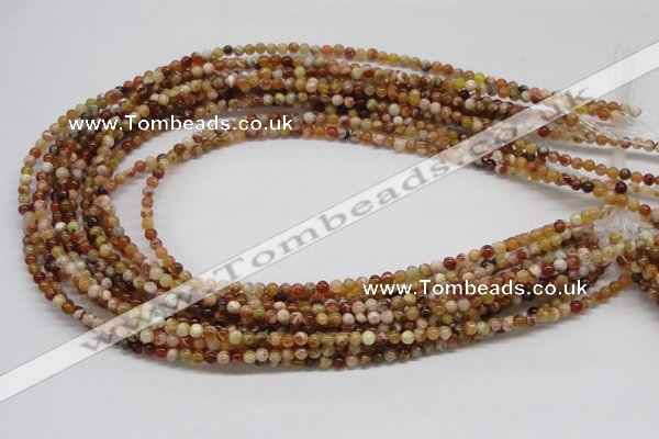 COP300 15.5 inches 4mm round brandy opal gemstone beads wholesale