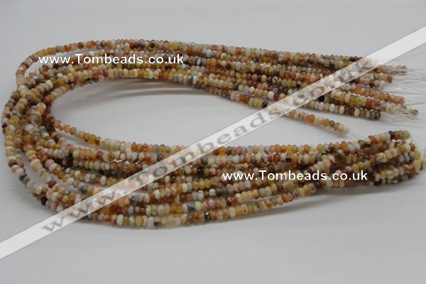 COP301 15.5 inches 2*4mm rondelle brandy opal gemstone beads wholesale