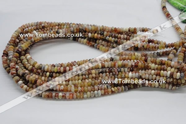 COP302 15.5 inches 3*6mm rondelle brandy opal gemstone beads wholesale