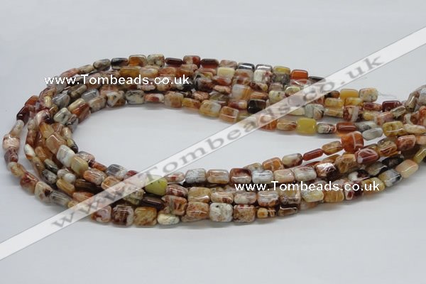 COP305 15.5 inches 8*10mm rectangle brandy opal gemstone beads wholesale