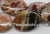 COP307 15.5 inches 22*30mm oval brandy opal gemstone beads wholesale