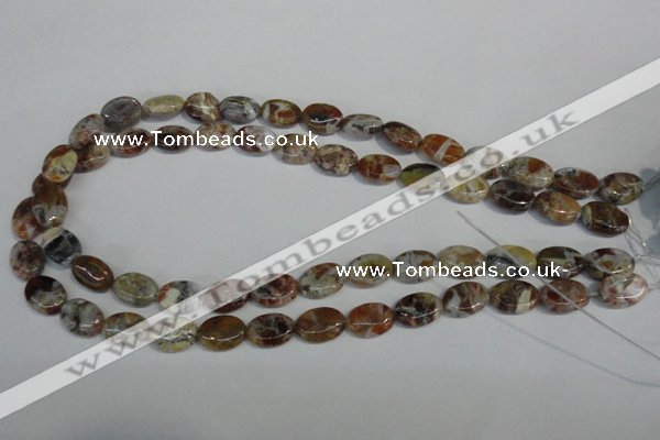 COP315 15.5 inches 10*14mm oval brandy opal gemstone beads wholesale