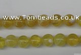 COP332 15.5 inches 8mm round yellow opal gemstone beads wholesale