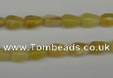 COP337 15.5 inches 6*9mm teardrop yellow opal gemstone beads