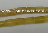 COP338 15.5 inches 8*11mm tube yellow opal gemstone beads