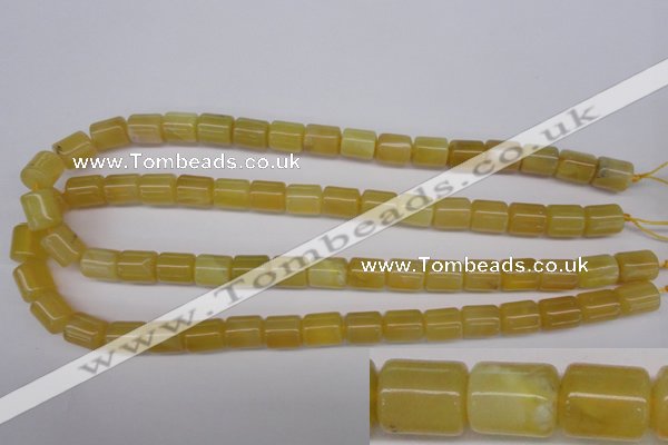 COP339 15.5 inches 10*12mm tube yellow opal gemstone beads