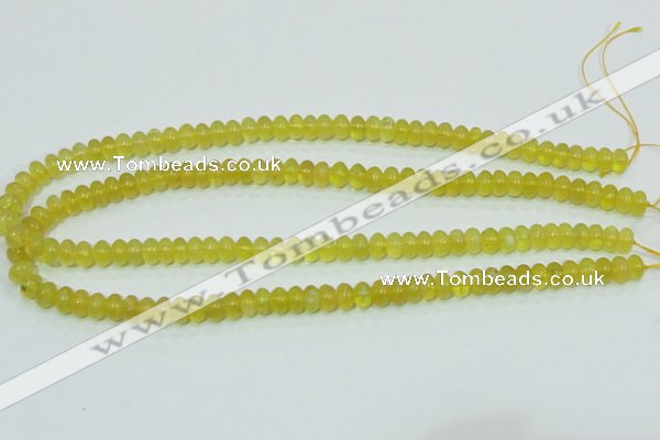 COP351 15.5 inches 5*8mm rondelle yellow opal gemstone beads wholesale