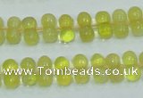 COP354 15.5 inches 6*12mm bone shape yellow opal gemstone beads