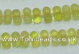 COP354 15.5 inches 6*12mm bone shape yellow opal gemstone beads