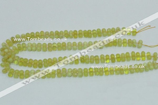 COP354 15.5 inches 6*12mm bone shape yellow opal gemstone beads