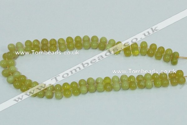 COP355 15.5 inches 8*16mm bone shape yellow opal gemstone beads