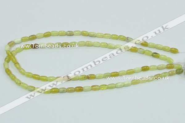 COP356 15.5 inches 5*8mm rice yellow opal gemstone beads wholesale