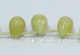 COP357 15.5 inches 13*18mm teardrop yellow opal gemstone beads