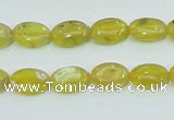 COP361 15.5 inches 9*12mm oval yellow opal gemstone beads wholesale