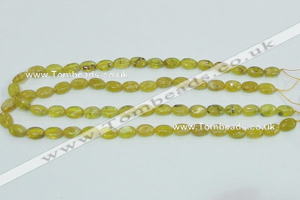 COP361 15.5 inches 9*12mm oval yellow opal gemstone beads wholesale