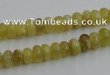 COP371 15.5 inches 5*8mm rondelle yellow opal gemstone beads