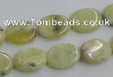 COP377 15.5 inches 12*16mm oval yellow opal gemstone beads wholesale